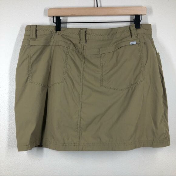 Eddie Bauer First Ascent Skort Skirted Shorts Tan Plus Size 16 Petite - Picture 5 of 7